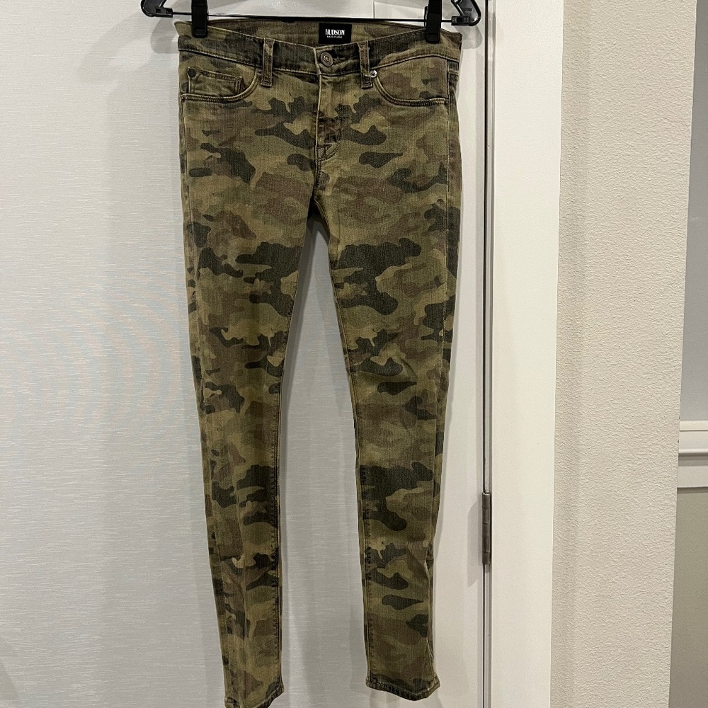 Hudson Camo Skinny Jeans Size 25